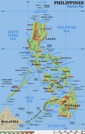 Physical Map of the Philippines