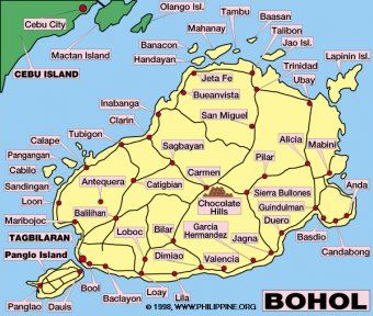 Bohol Island Map